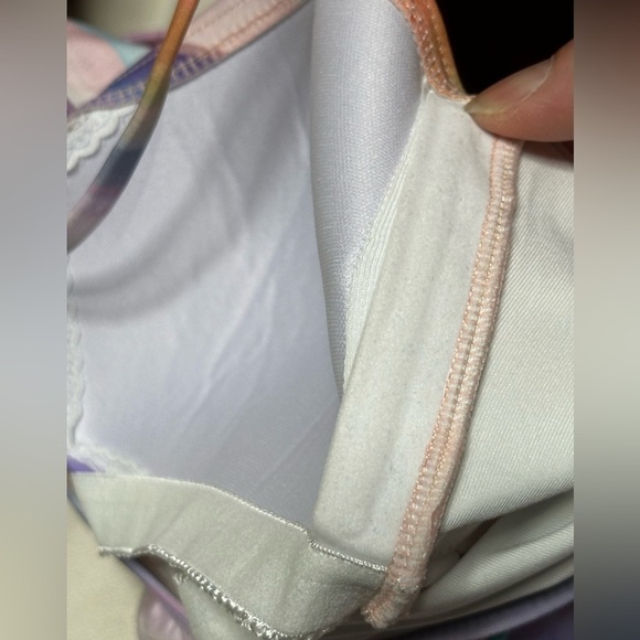 La Blanca Ocean Tides Bandeau Mio Swimsuit 6 Built in Bra Halter Retro #LB1JA10 - Picture 12 of 15